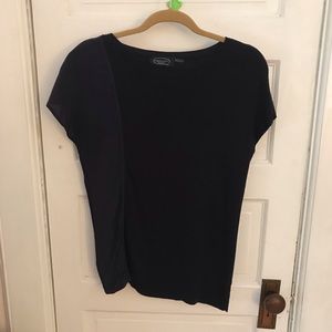 Magashoni dark blue silk & cashmere top